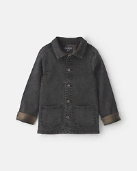 Boys Denim Utility Jacket - Black