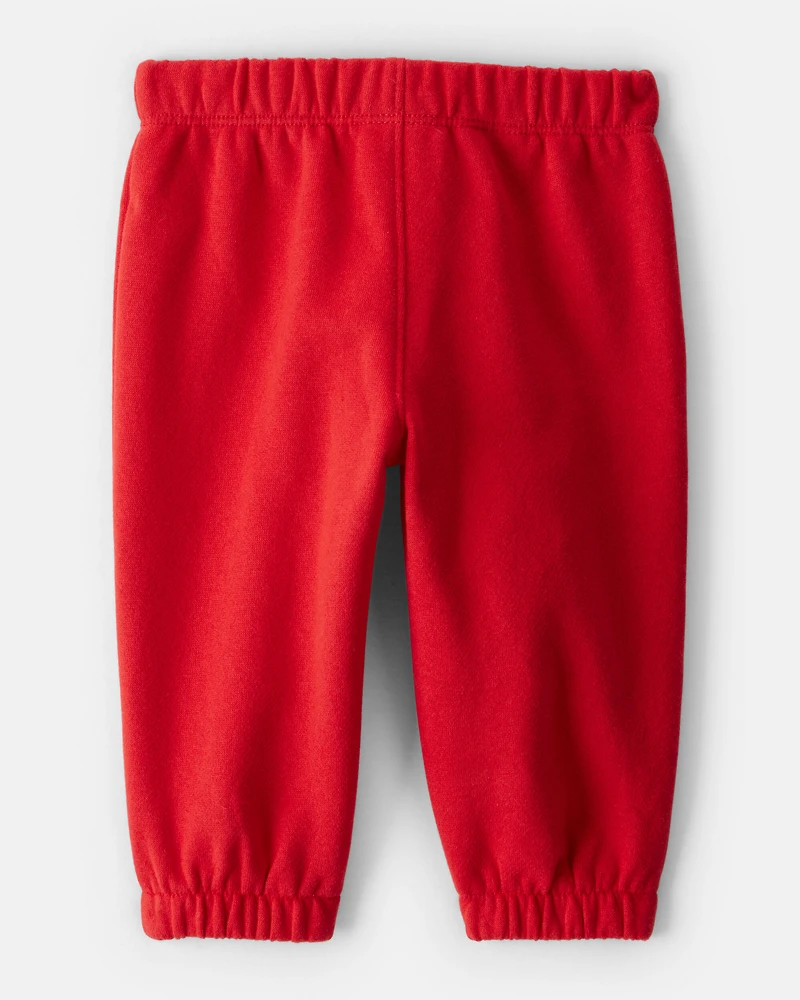 Baby Girl DayDream Fleece Pants - Red