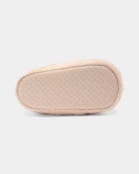 Girls Donut Slippers - Pink/Beige