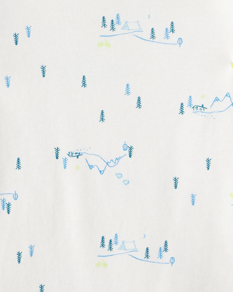 Baby Boy 3-Piece Fleece Vest Outfit Set - Blue