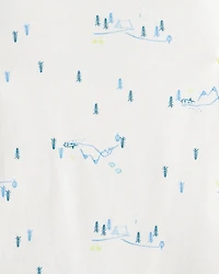 Baby Boy 3-Piece Fleece Vest Outfit Set - Blue