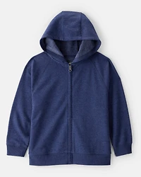 Boys DayDream Fleece Zip-Up Hoodie - Navy