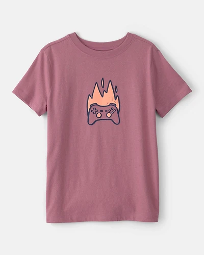 Boys Game Controller Graphic Tee - Red