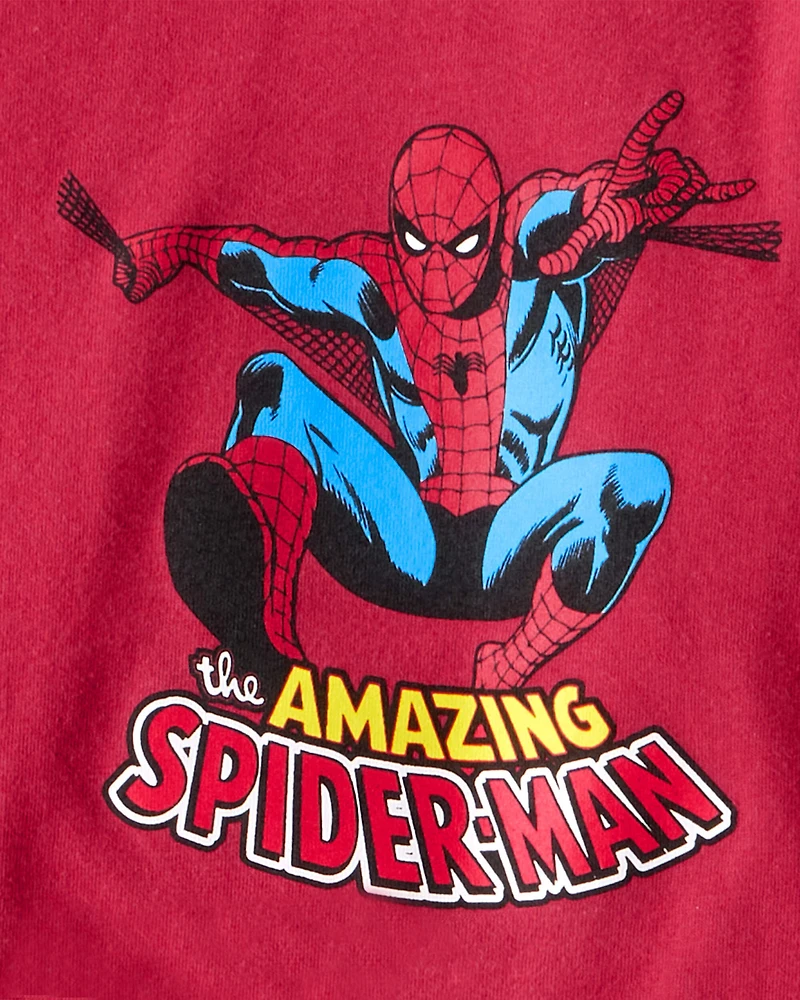 Boys 3-Pack ©Marvel Print Long-Sleeve Top - Pink/Red