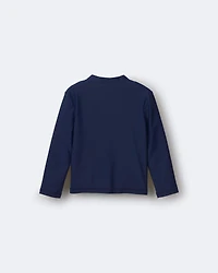 Toddler Boy 'Splish Splash' Half-Zip Long-Sleeve Rashguard - Navy