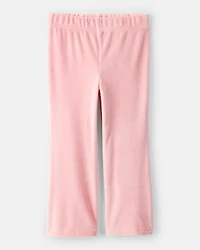 Toddler Girl Bear Velour Hoodie & Pant Set - Pink