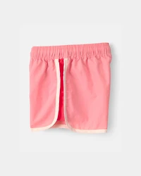 Baby Girl Colorblock Active Shorts - Pink