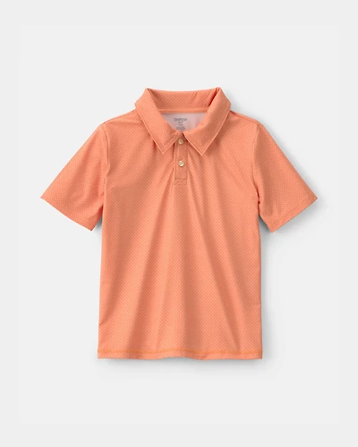 Boys Active Polo Shirt - Orange
