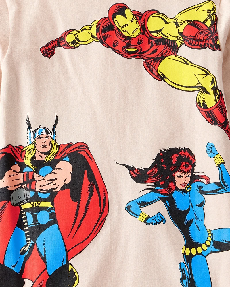 Boys 3-Pack ©Marvel Print Long-Sleeve Top - Pink/Red