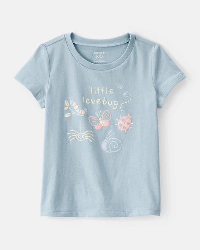 Toddler Girl Lovebug Short-Sleeve Graphic Tee - Blue