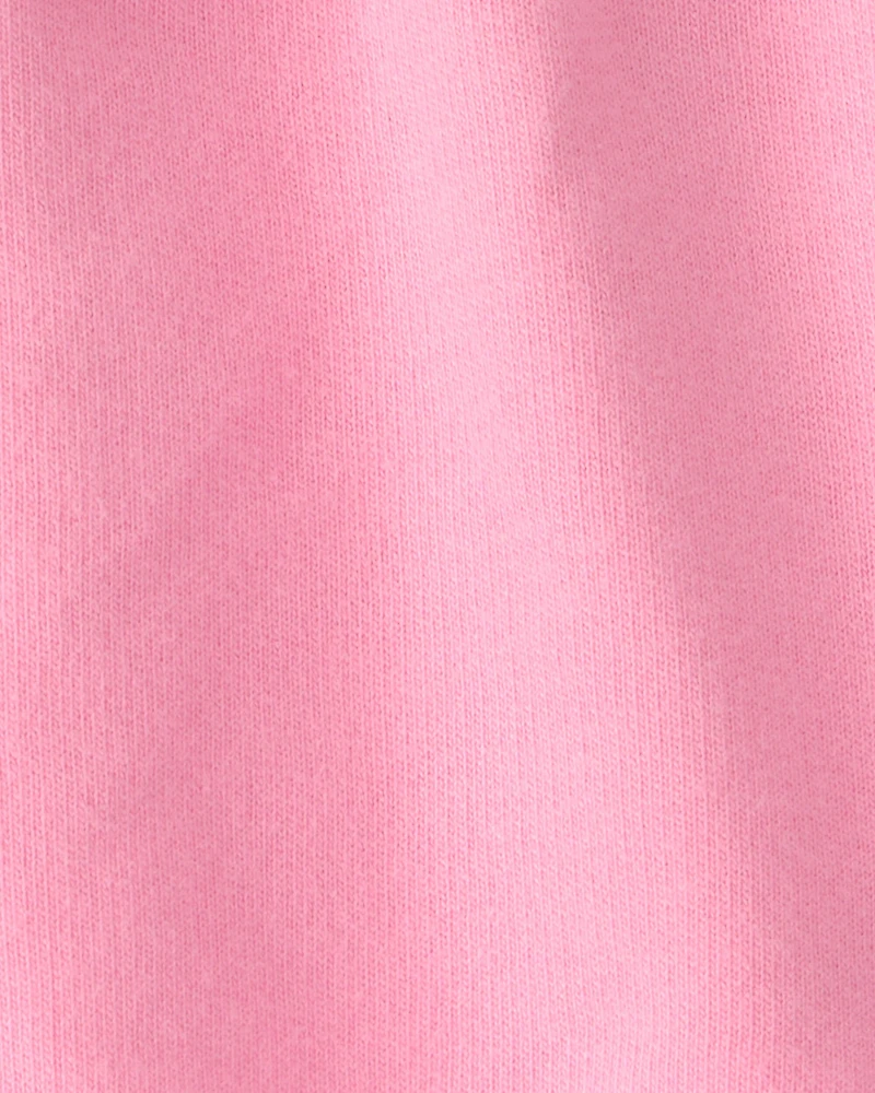 Baby Girl French Terry Athletic Shorts - Pink