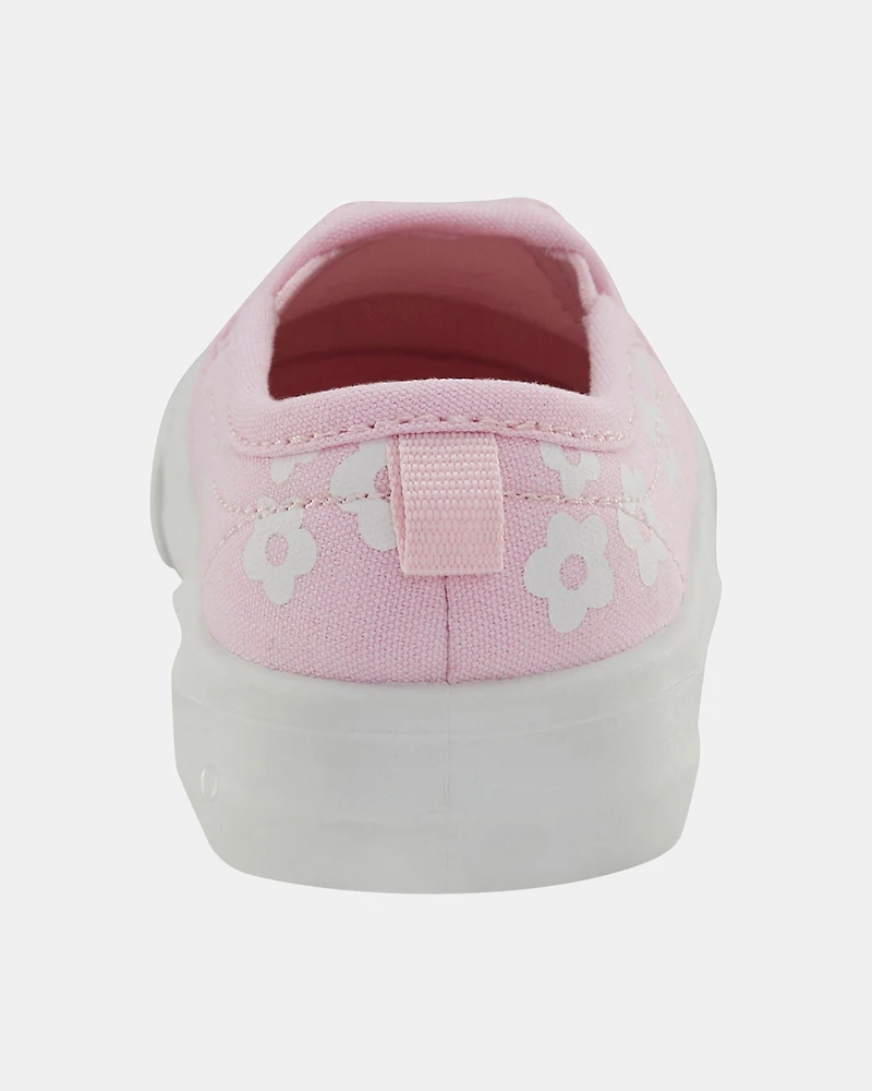 Toddler Slip-On Floral Sneakers - Pink