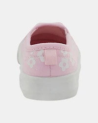Toddler Slip-On Floral Sneakers - Pink