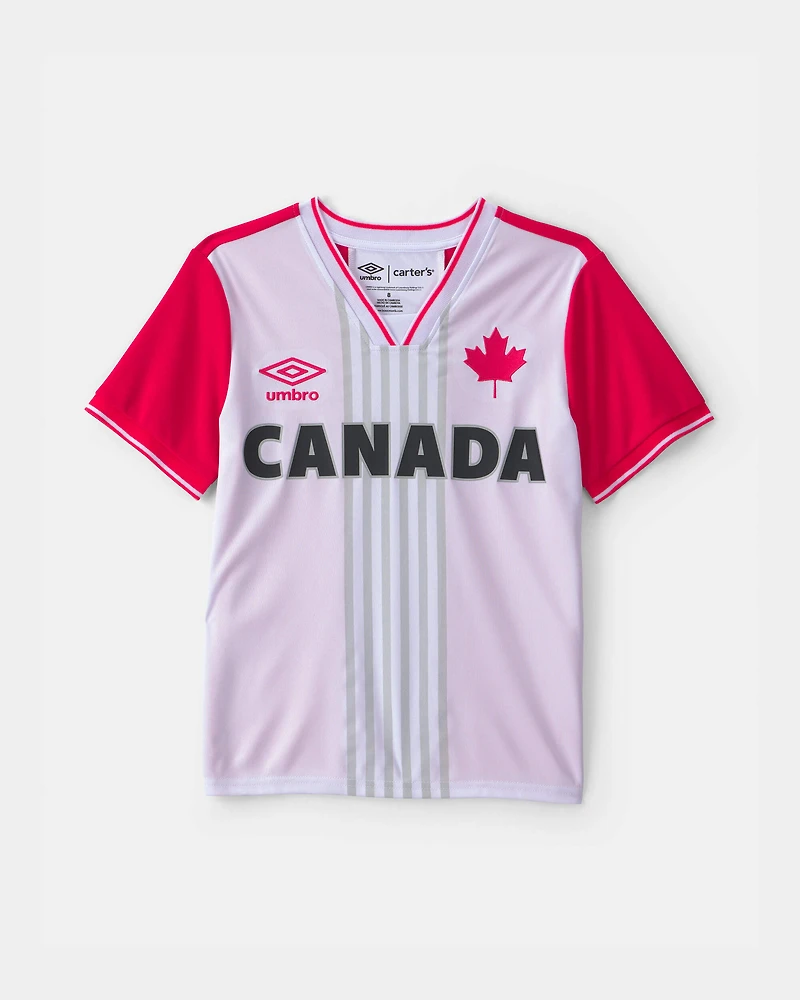 Kid Umbro Canada Soccer Jersey - Red/White