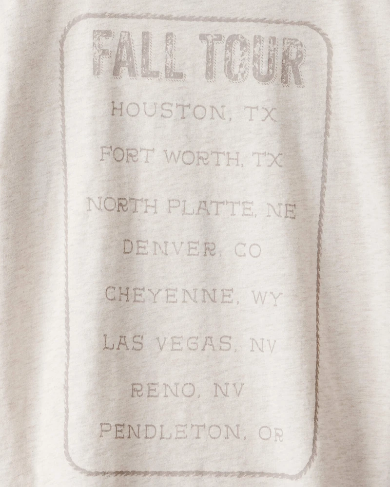 Boys Western Rodeo Short-Sleeve Graphic Tee - Ivory