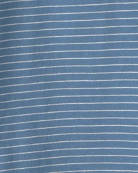 Boys Stripe Henley Tee - Blue