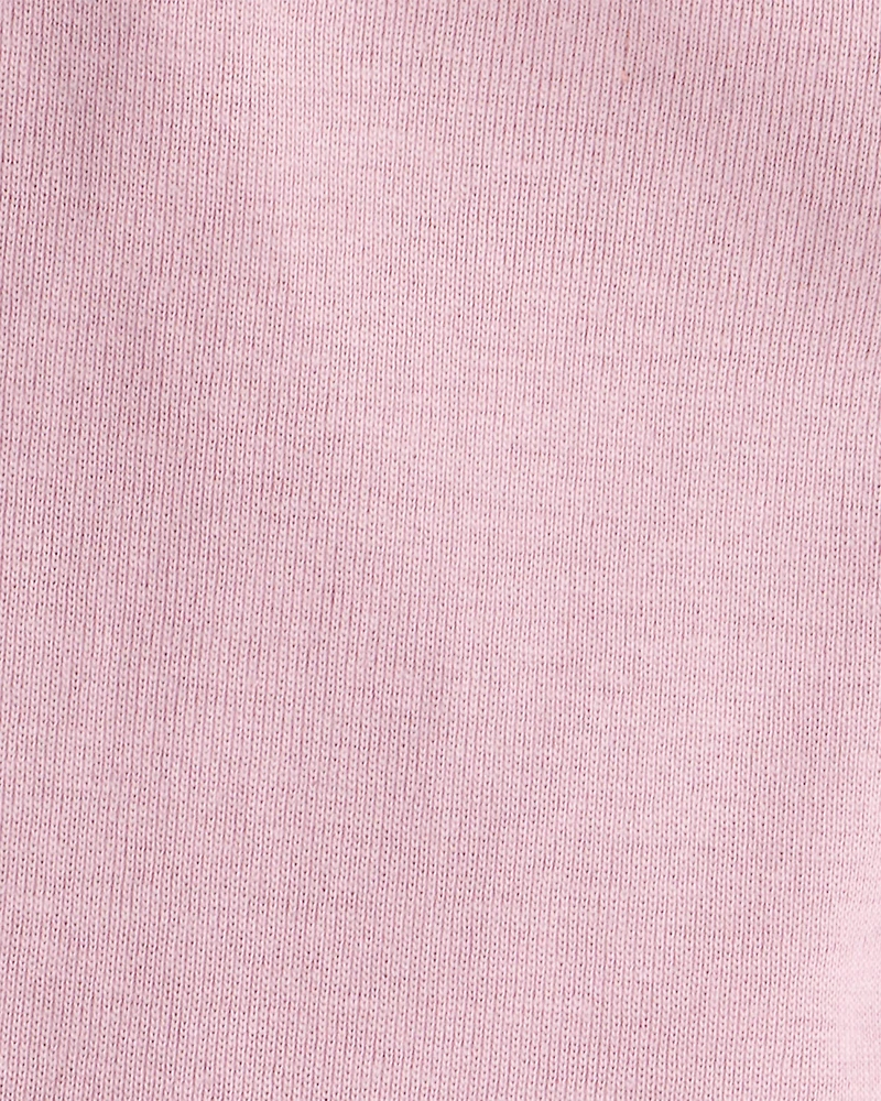 Baby Girl 2-Pack 100% Cotton Pull-On Pants - Blue/Pink