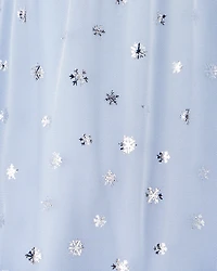 Toddler Girl Snowflake Princess Tulle Dress - Blue