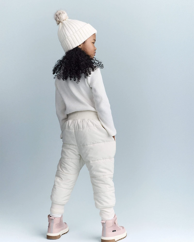 Toddler Girl Turtleneck Long-Sleeve Top - Cream