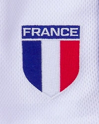 Toddler Umbro France Mesh Soccer Shorts - Blue/Red/White