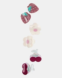Girls 6-Pack Fruit Hair Clips