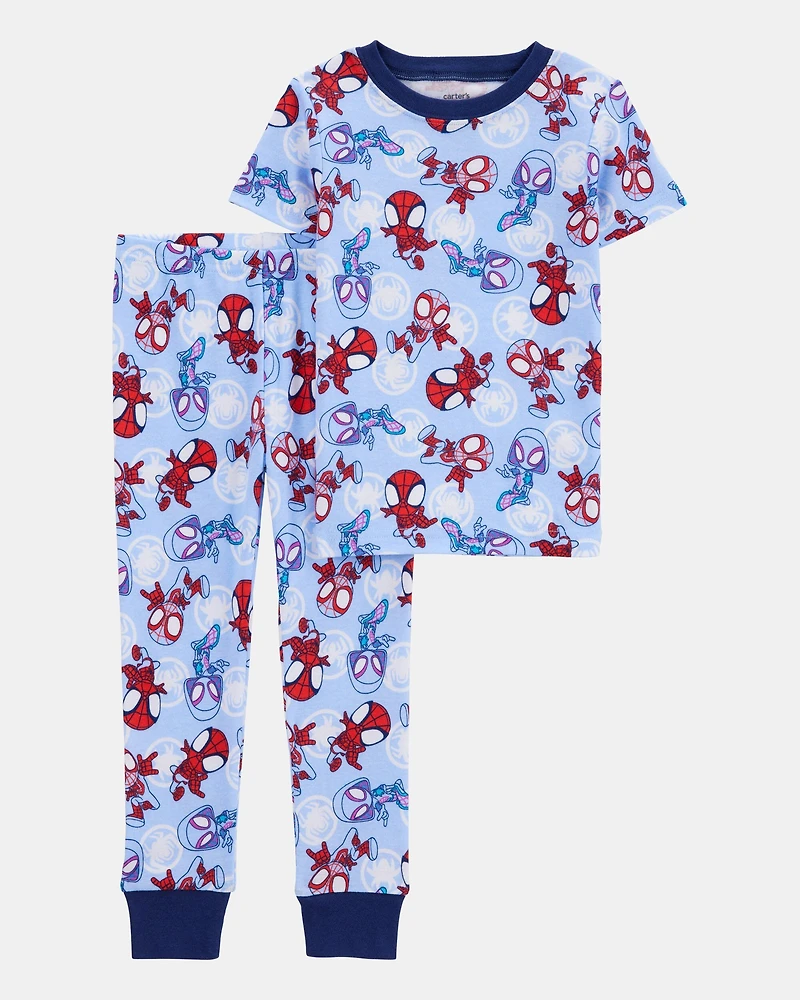 Toddler Boy MARVEL© Snug Fit Cotton 2-Piece Pajamas - Blue