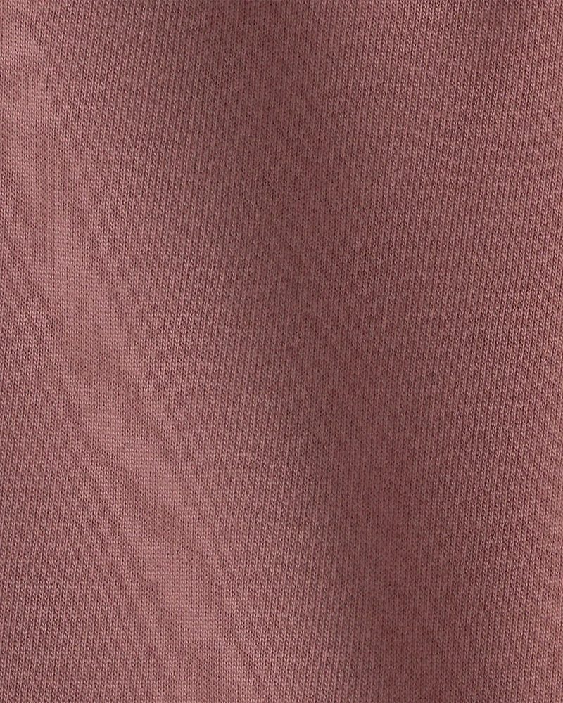 Baby Drawstring Knit Joggers - Brown