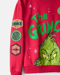 Adult Christmas Dr. Seuss™ The Grinch Pullover Sweatshirt - Red