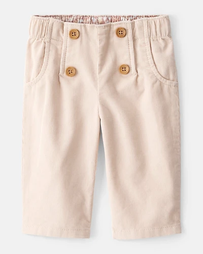 Baby Girl Corduroy Pants - Brown