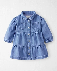 Baby Girl Organic Cotton Denim Dress