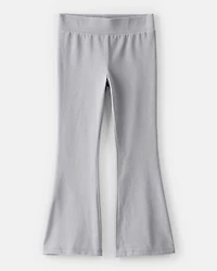 Girls Microfleece Flare Pants - Grey