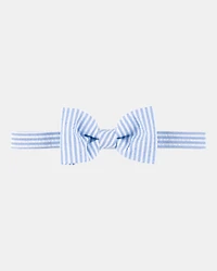 Seersucker Bow Tie - Blue