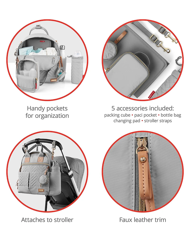 Suite by Skip Hop 6-in-1 Diaper Backpack Set