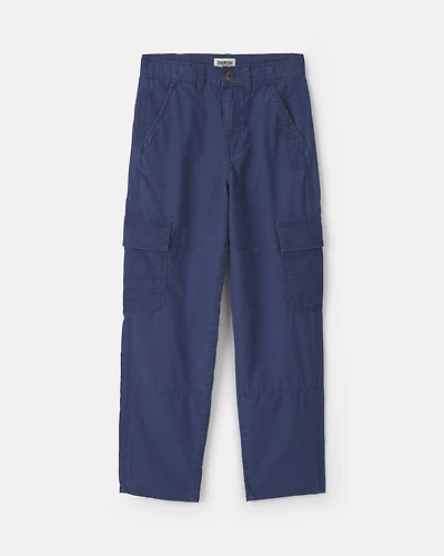 Boys Baggy Cargo Pants - Navy Blue