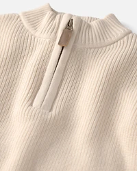 Boys Organic Cotton Quarter-Zip Pullover