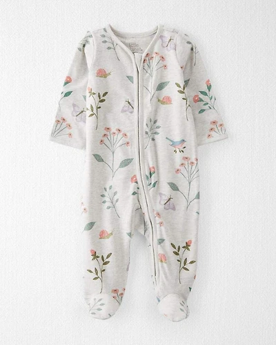 Baby Girl Organic Cotton Sleep & Play Pajamas