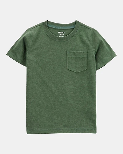Toddler Boy Solid Short-Sleeve Tee - Green