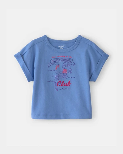 Baby Girl Mermaid Top - Blue