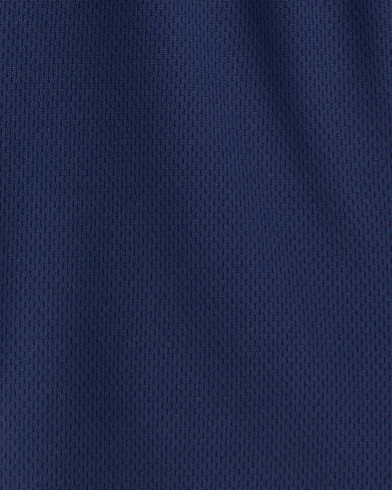 Toddler Boy Mesh Active Shorts - Blue