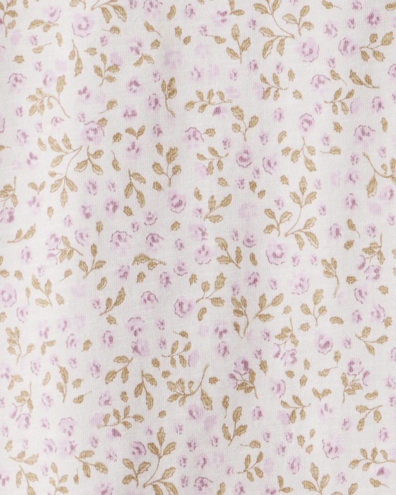 Toddler Girl 
2-Pack Organic Cotton Tees in Botanic Muse Print