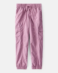 Girls Woven Jogger - Purple