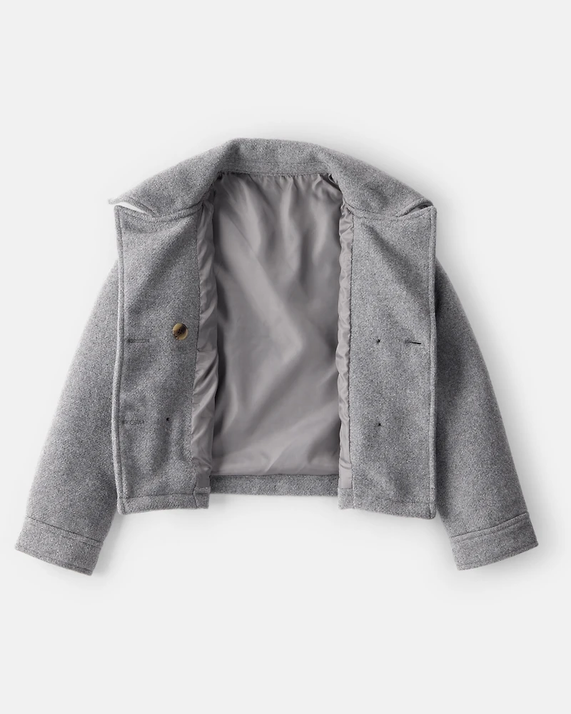 Girls Long-Sleeve Fashion Jacket - Grey