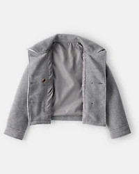 Girls Long-Sleeve Fashion Jacket - Grey
