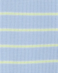 Baby Boy Striped Waffle-Knit Romper - Blue