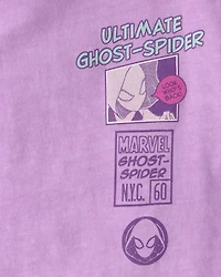 Toddler Girl Ghost-Spider Graphic Tee - Purple