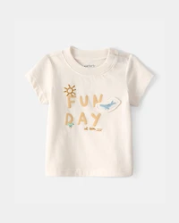 Baby 2-Piece Animal Friends Graphic Tee & Pant Set - Ivory
