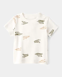 Baby 2-Piece Team Champ Tee & Overall Set - Ivory/Olive