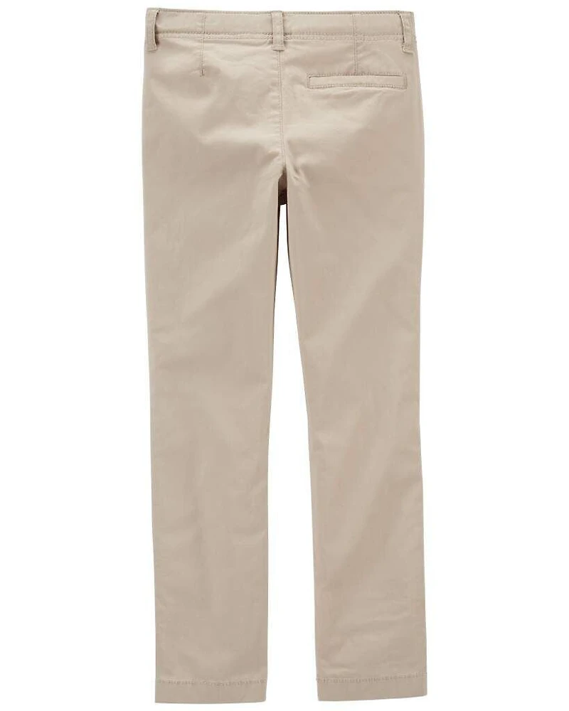Boys Husky Fit Stretch Chino Pants