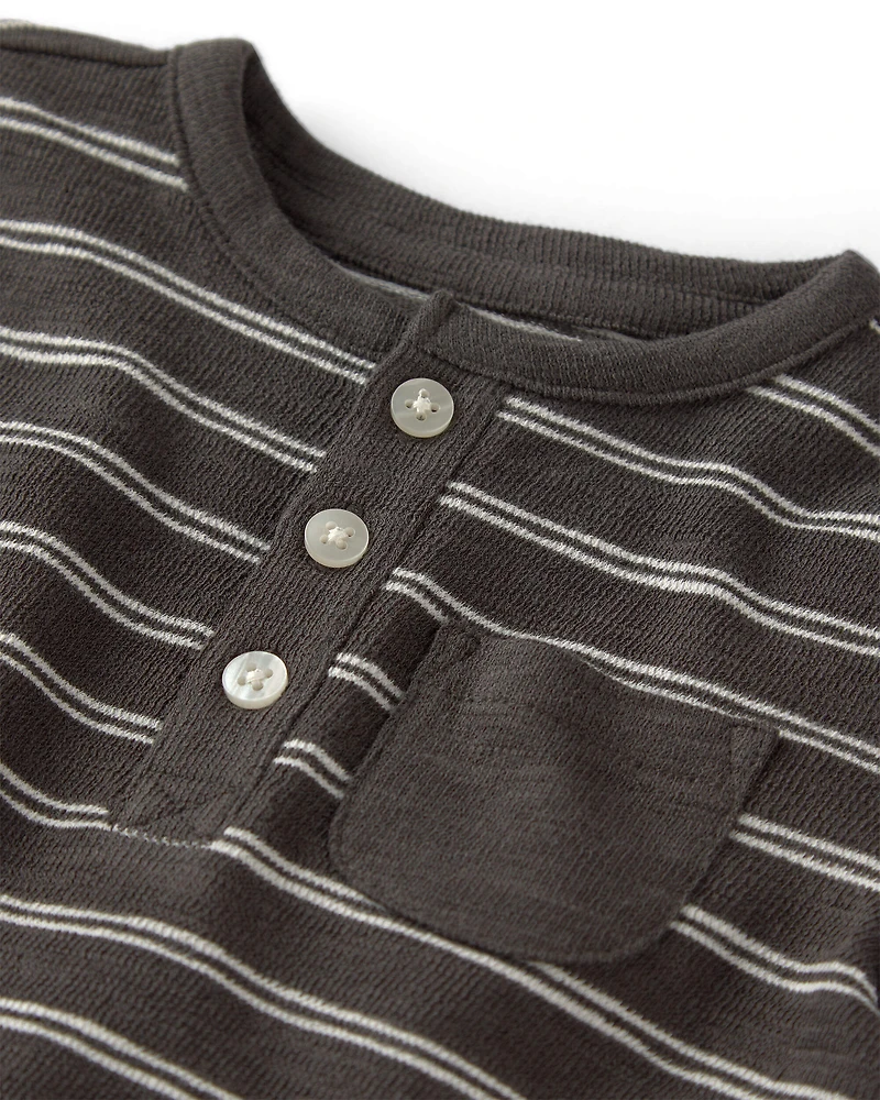 Baby Romper Made with Organic Cotton in Stripes