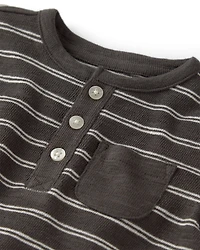 Baby Romper Made with Organic Cotton in Stripes